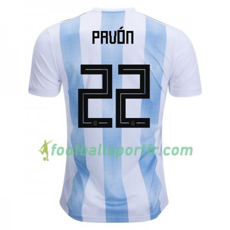 Tenue Argentine Pavon 22 Domicile Coupe du monde 2018 Maillot de Foot